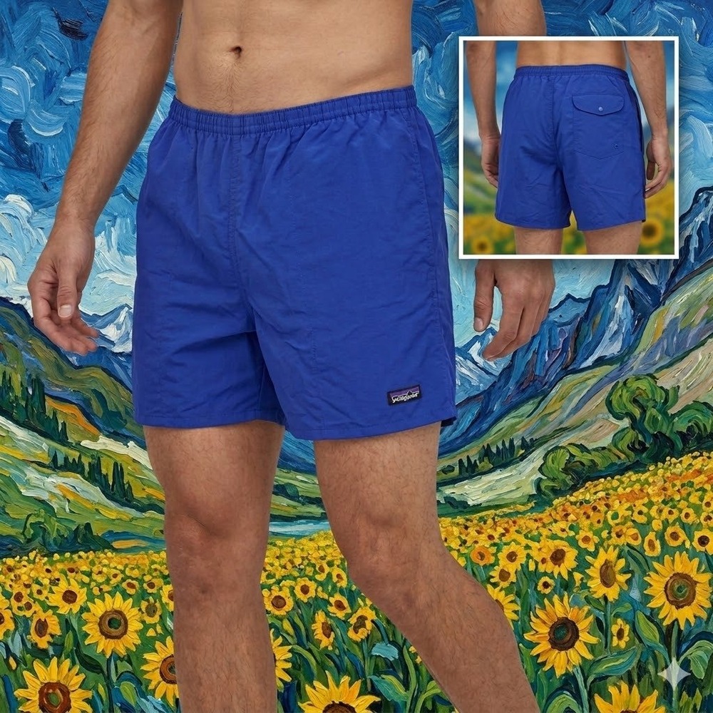 Vintage 1989 Patagonia Baggies Shorts Mens XL Blue Made in USA NWT 57021 REI